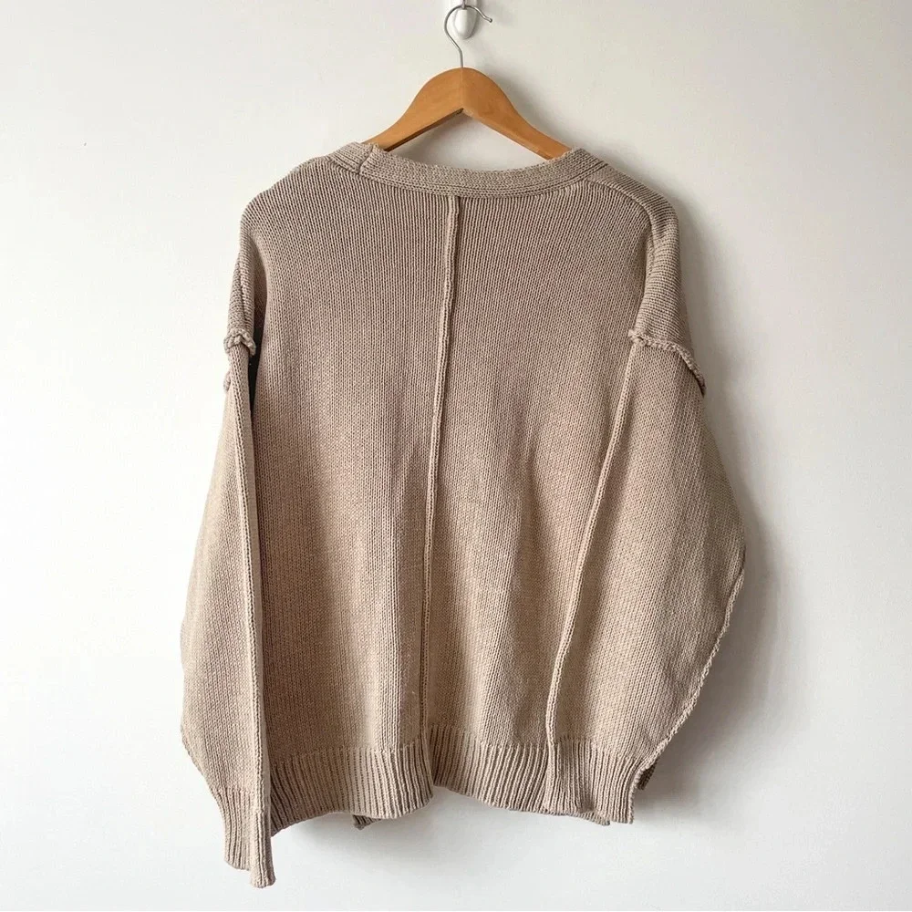 Zara Knit Button Slouchy Cardigan Size Small - Picture 3 of 5
